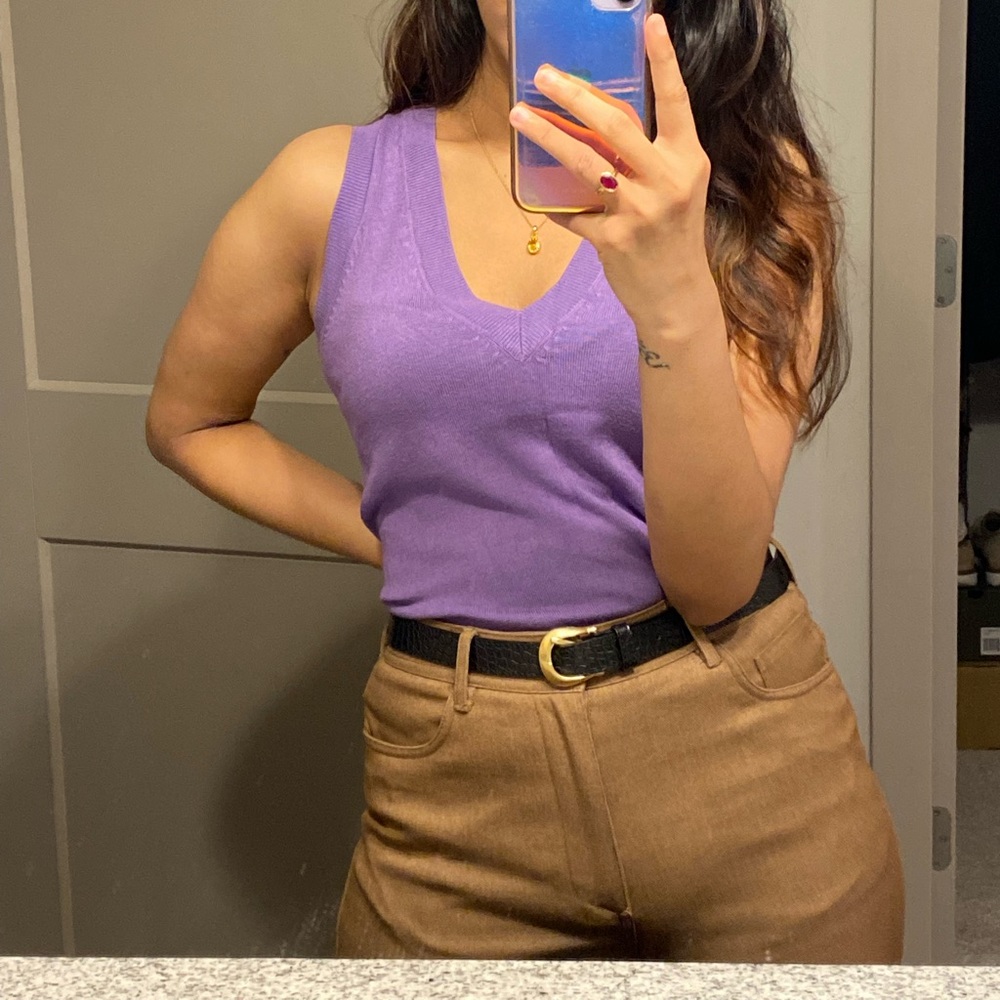 Mango high waist trousers